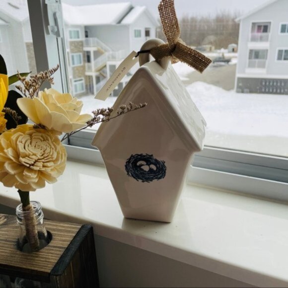 Rae Dunn | Knock | Cream Ceramic Birdhouse - Picture 5 of 9